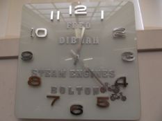 Fred Dibnah Steam Engine wall clock
