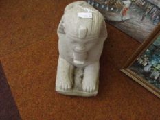 Stoneware garden Egyption sphinx