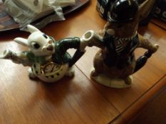 Royal Doulton Bunnykins teapot together with a nov