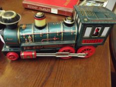 Japanese tin plate clockwork train