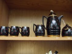 Mintons Solano ware Isis pattern coffee set