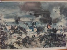 Framed D Day Landing print