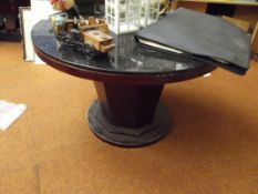 Circular table with granite top
