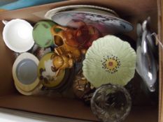 Various glassware and ceramics to include a Carlto