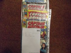 Four Captain Britain comics