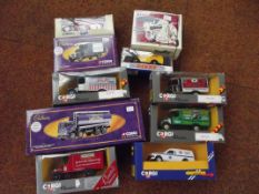 10 Dinky vans, boxed
