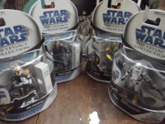 Collection of 4 Star Wars figures, The Legacy coll