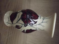 Moorcroft vase, Chocolate Cosmos