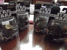Collection 4 Star Wars figures, The Saga Collectio