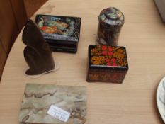 4 trinket boxes and one other