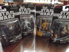 Collection of 4 Star Wars figures, The Saga Collec