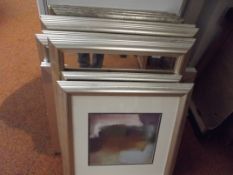 12 various framed contemporary prints