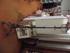 Wrought iron adjutable standard lamp