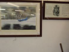 Framed limited edition print, World Record Attempt