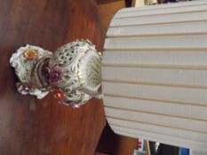 Capodimonte style table lamp