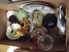 Mixed box of glass and ceramics