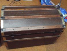 Wooden bound trunk