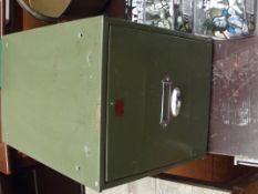 One drawer filing cabinet with Buzz programs from