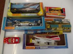 6 Matchbox vehicles, boxed