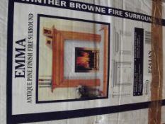 Pine fire surround