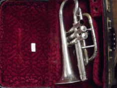 Boosey cased trumpet