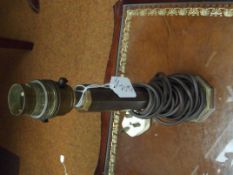 Heavy brass lamp
