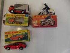 Matchbox Superfast Bin Lorry, Matchbox Police Moto