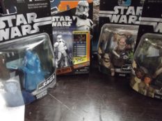 3 Star Wars Saga Collection figures together with