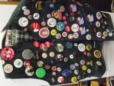 Waistcoat with vintage badges