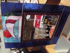 Modern mirror, easel not included