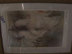 Modern signed framed print