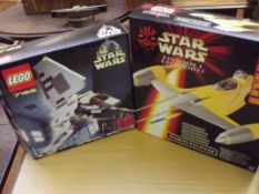 Star Wars Episode I Naboo fighter together with le