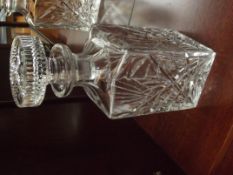 Crystal decanter, signed