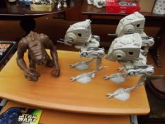 3 original Star Wars figures and one other