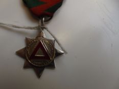 National safety first medal with 9 ct gold hallmar