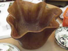 Large wooden planter
