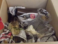 Box of unsorted glass ware