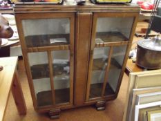 Oak art deco style cabinet