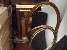 5 guilt framed mirrors
