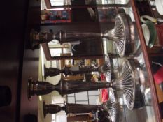 Pair of Barker silver plated candle sticks