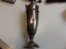 Early silver flower vase fully hall marked