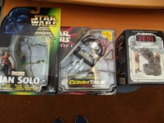 Star Wars Han Solo electric comm talk reader and a