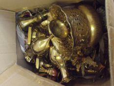 Box of brassware