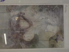 Modern signed framed print