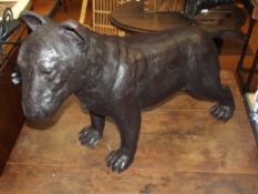 Bronze life size old English bull dog