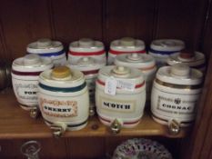 Group of Wade decanters