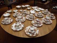 90+ piece Royal Albert old country rose tea servic