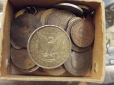 Coin collection to include a 1884 one dollar brooc