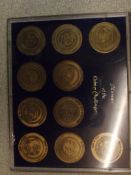 10 bronze medal celebrating space exploitation, mi
