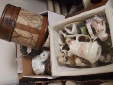 Two boxes of miniatures to include a vintage case